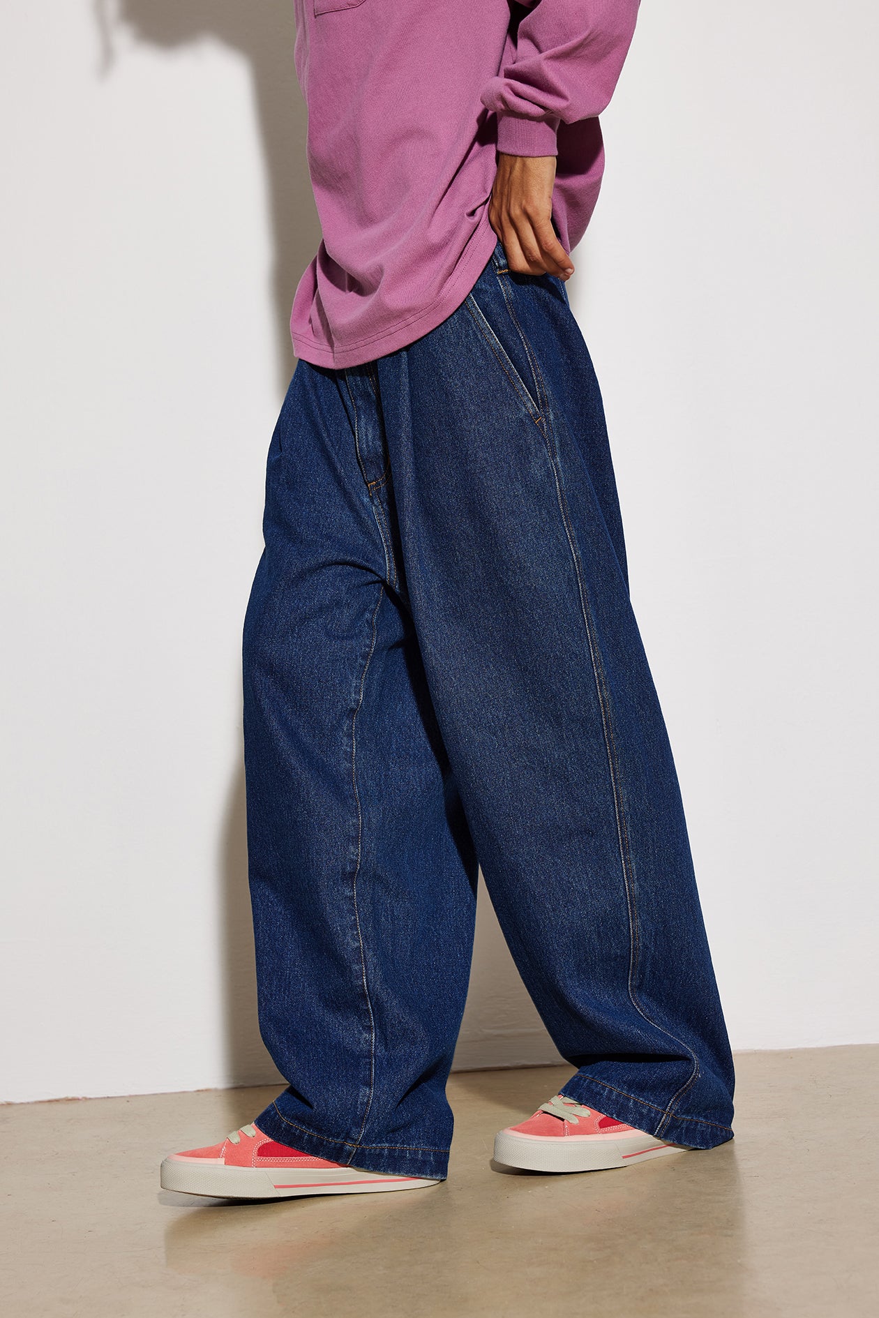 Loose-fit denim jeans - Blue