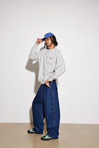 Loose-fit denim jeans - Blue