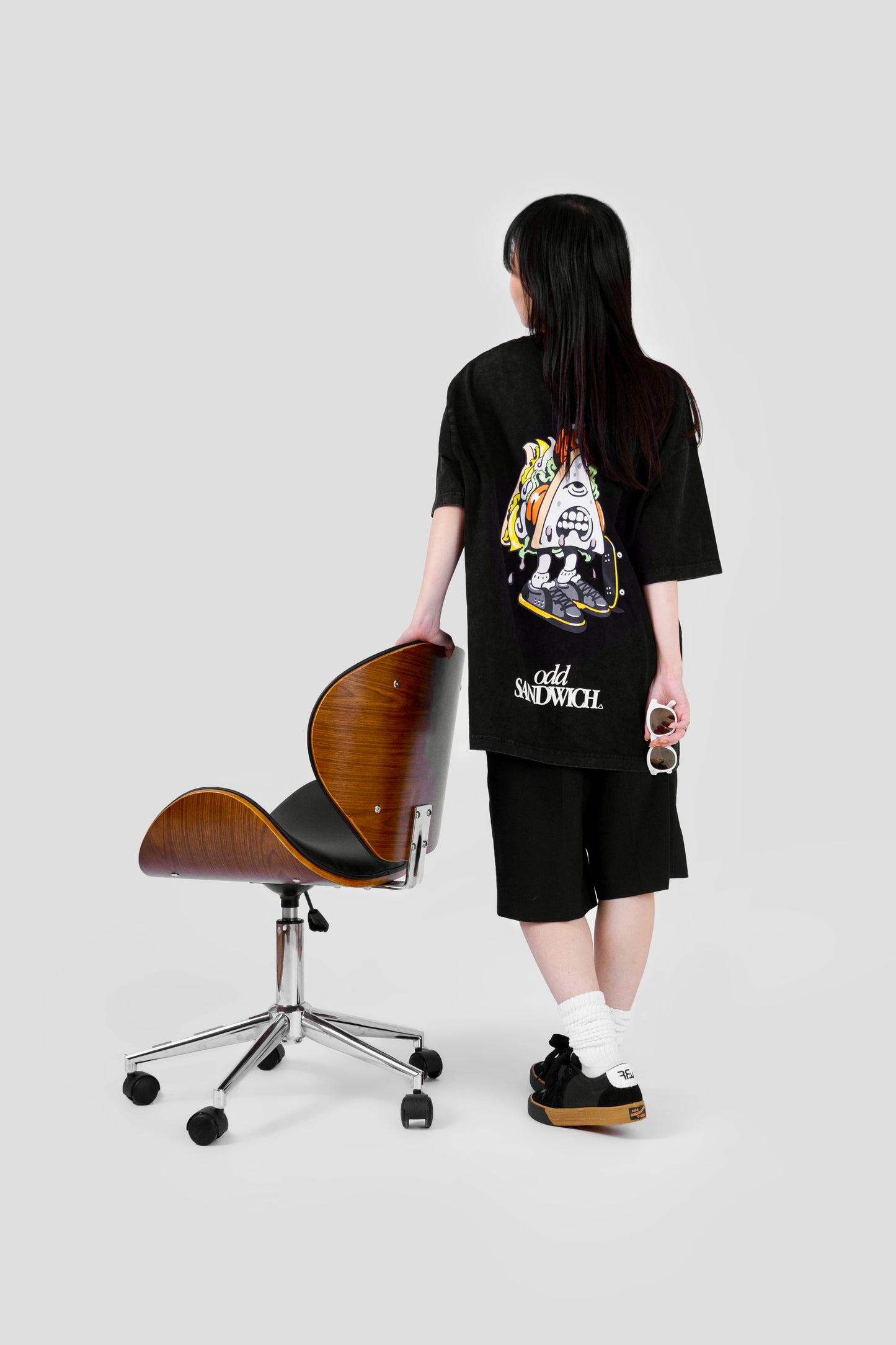 odd SANDWICH TEE-BLACK