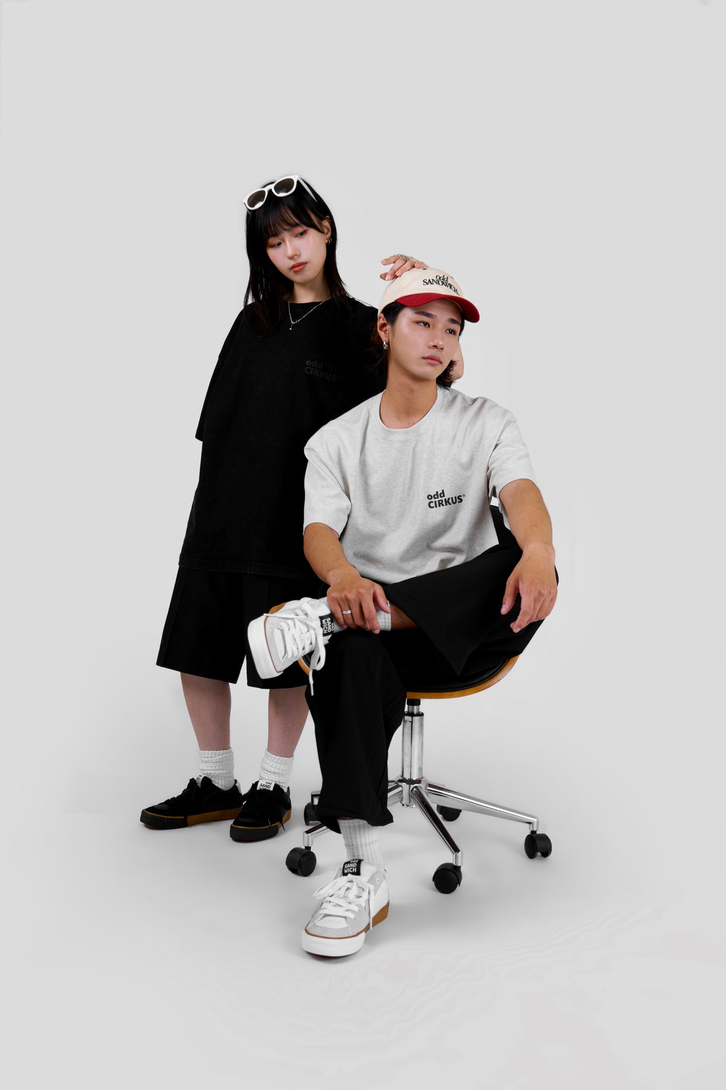 odd SANDWICH TEE-BLACK