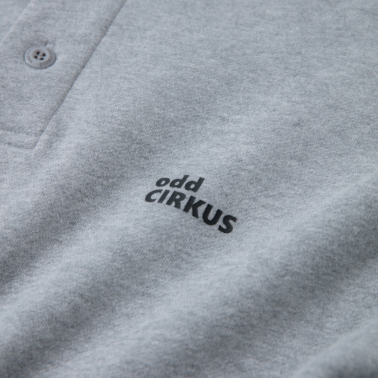 Collar Drop-shoulder T-shirt - GRAY