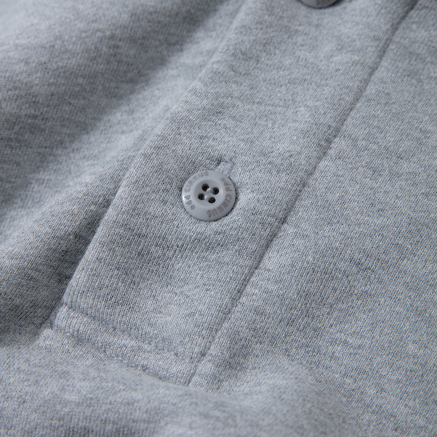 Collar Drop-shoulder T-shirt - GRAY