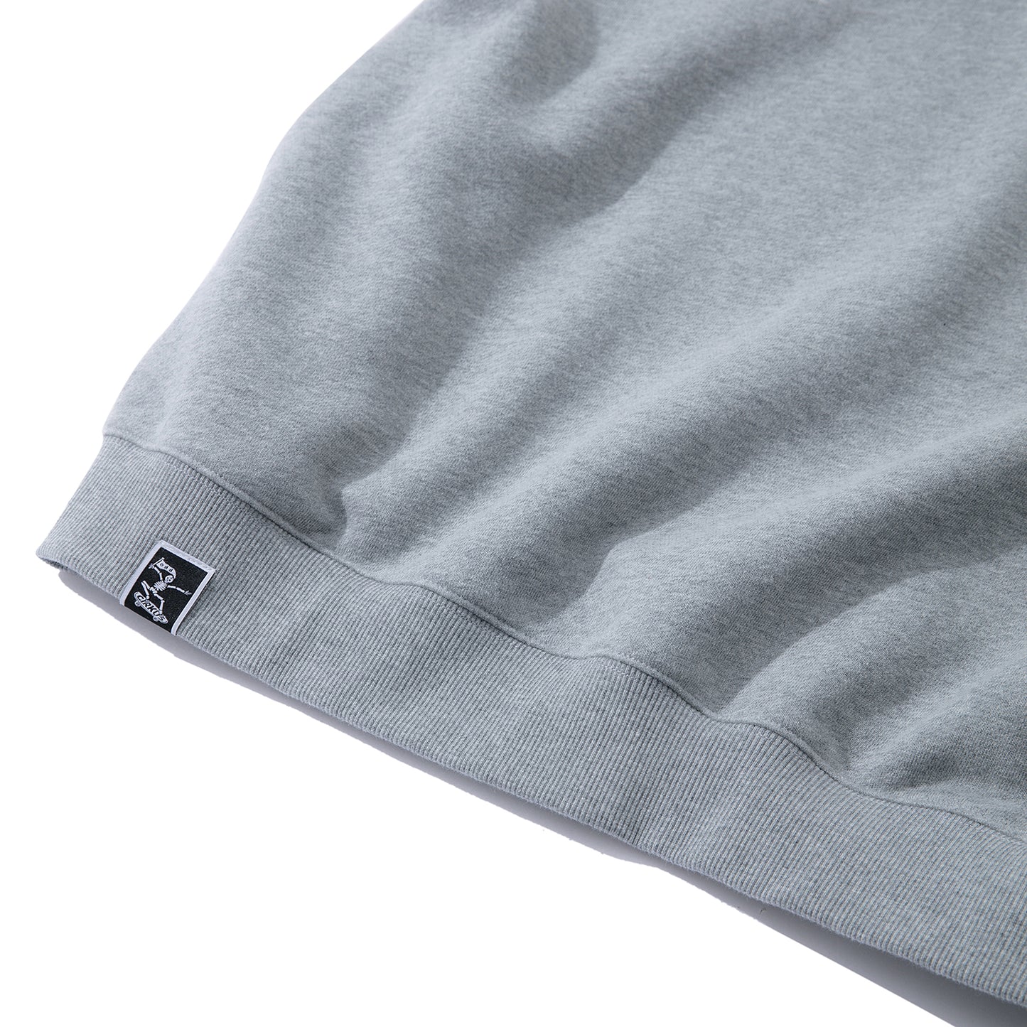 Collar Drop-shoulder T-shirt - GRAY
