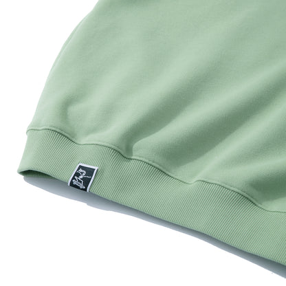 Collar Drop-shoulder T-shirt - APPLE GREEN