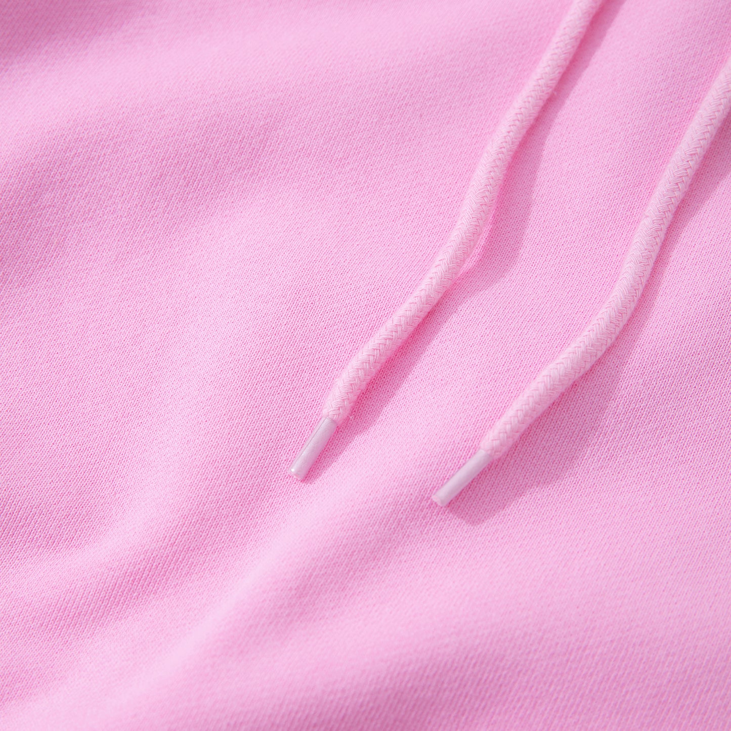 Loose-fitting Casual Hoodie with Large Logo, Heavyweight - Pink