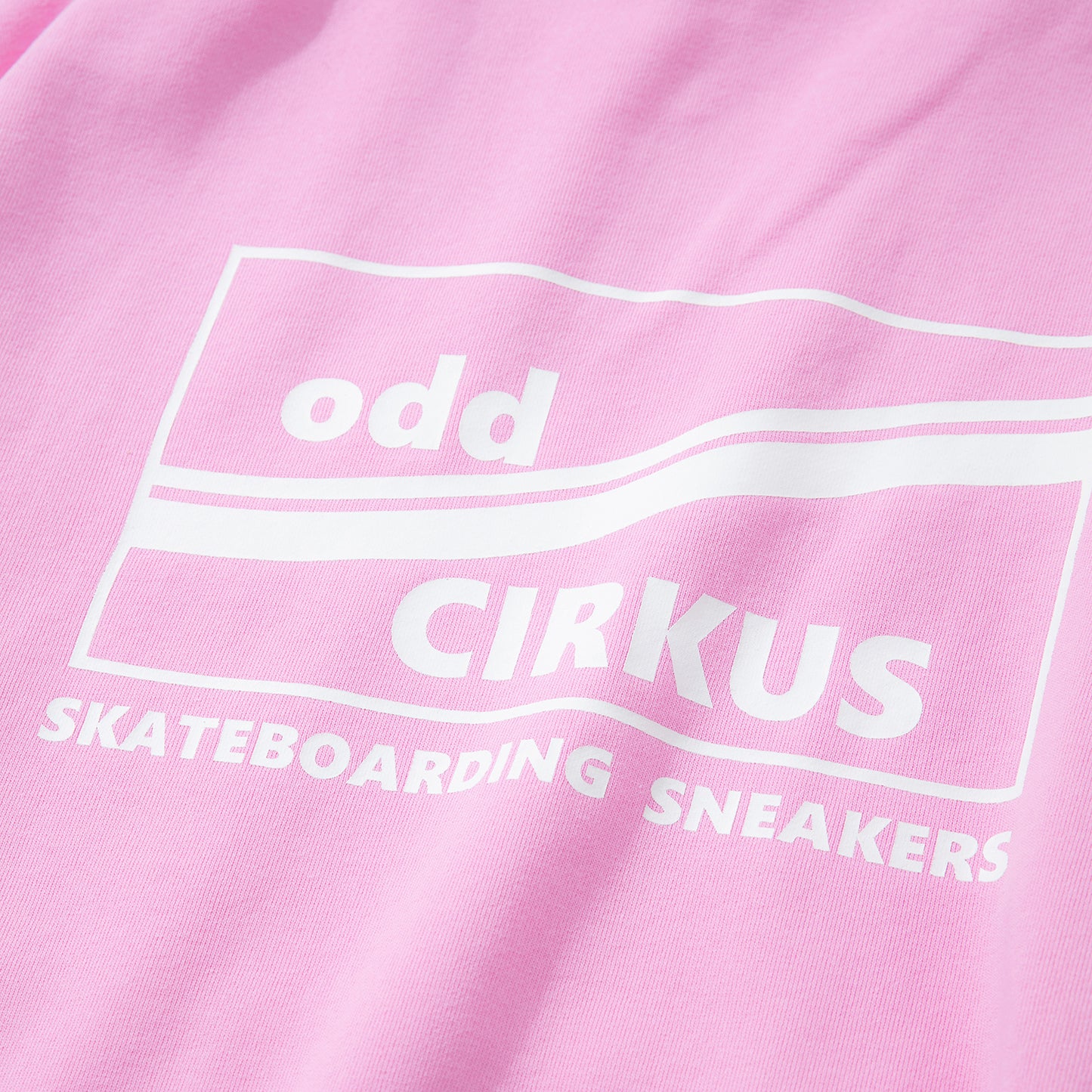 Loose-fitting Casual Hoodie with Large Logo, Heavyweight - Pink