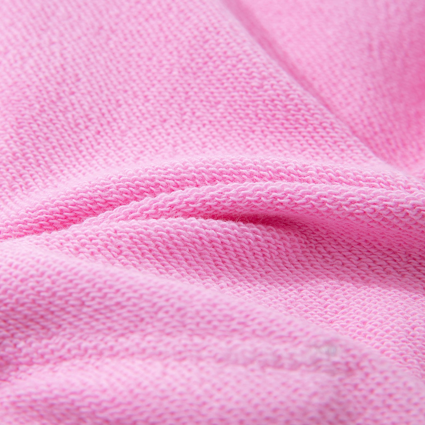 Loose-fitting Casual Hoodie with Large Logo, Heavyweight - Pink