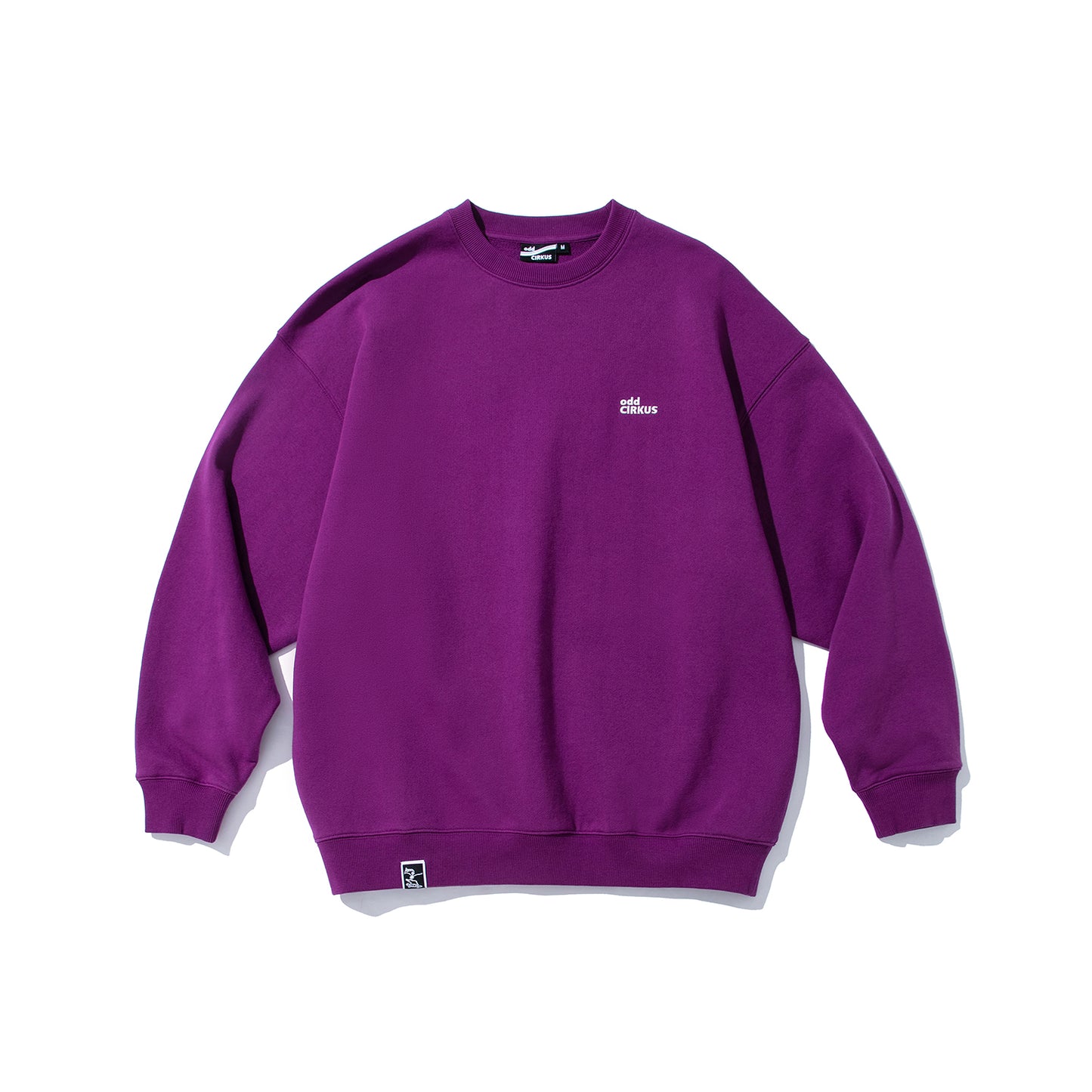 Loose Round Neck Long Sleeve Casual Sweatshirt - Purple