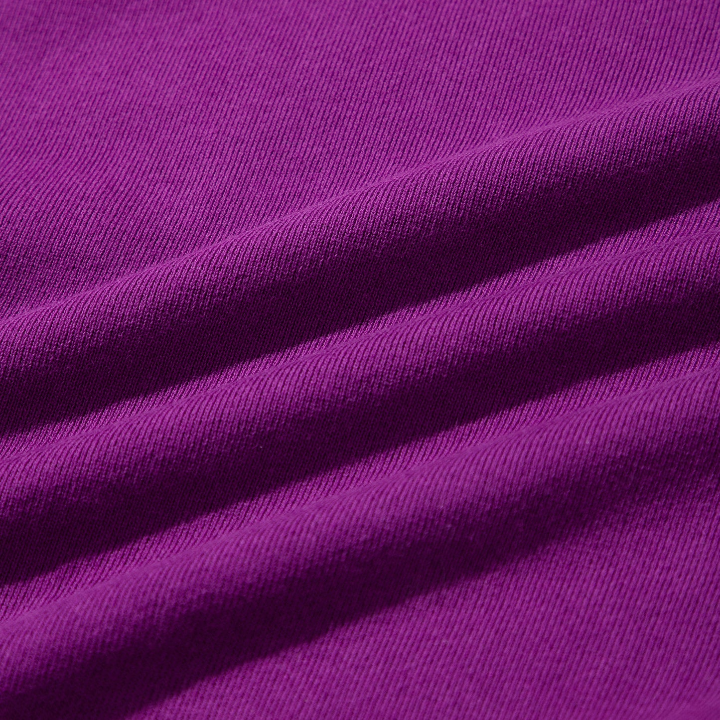 Loose Round Neck Long Sleeve Casual Sweatshirt - Purple