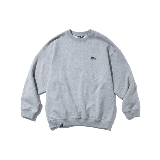 Loose Round Neck Long Sleeve Casual Sweatshirt - Gray