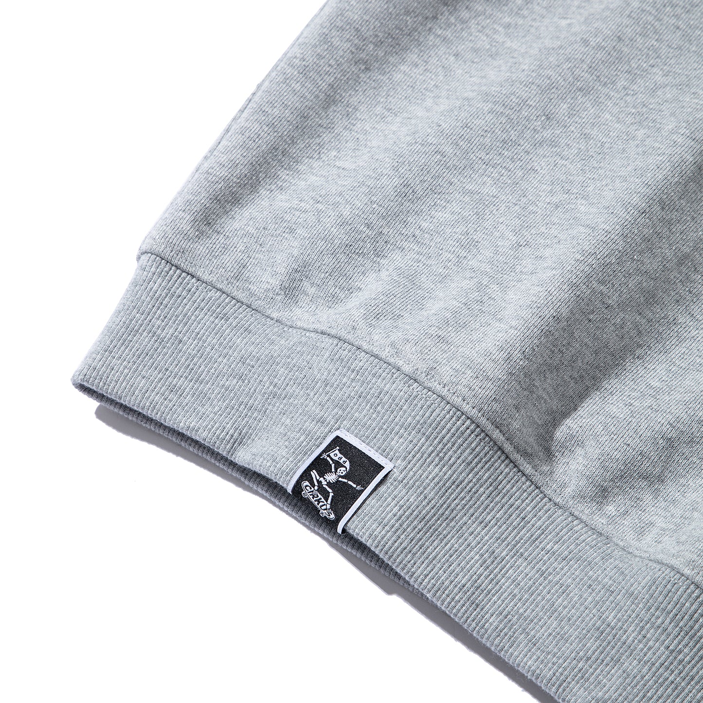 Loose Round Neck Long Sleeve Casual Sweatshirt - Gray
